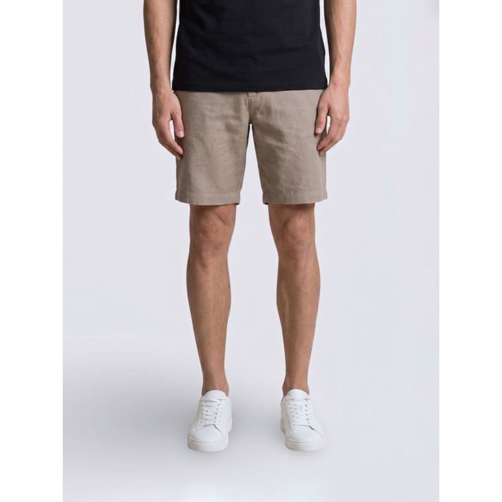 Armani Exchange Men Linen Blend Chino Shorts Armani Exchange